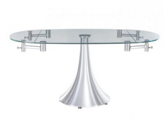 Стеклянный кухонный стол «T017»